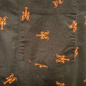 Men's Goodfellow LobsterShort Sleeve Shirt Button Up Size XXL Hawaiian/Beach